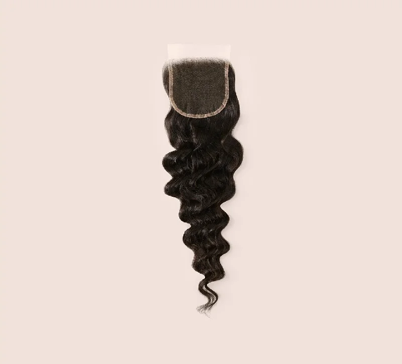 Wig for lush shine-Brazilian Loose Wave 4x4 HD Lace Closures