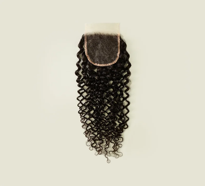 Wig for luxe texture-Brazilian Water Wave 4x4 HD Lace Closures