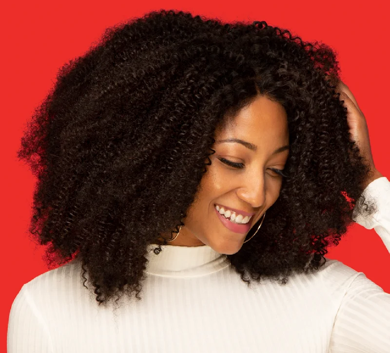 Short black wig with tight waves-Virgin Peruvian Curly 4” x 4” Standard Lace Closure