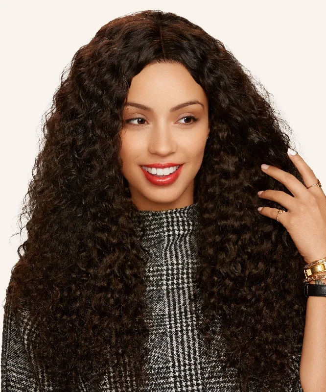 Lace wig for mild vibe-Curly Full Lace Wig