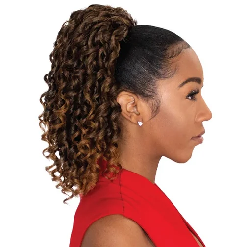 Curly wig for warm flair-EVE HAIR DRAWSTRING PONYTAIL FHP-355