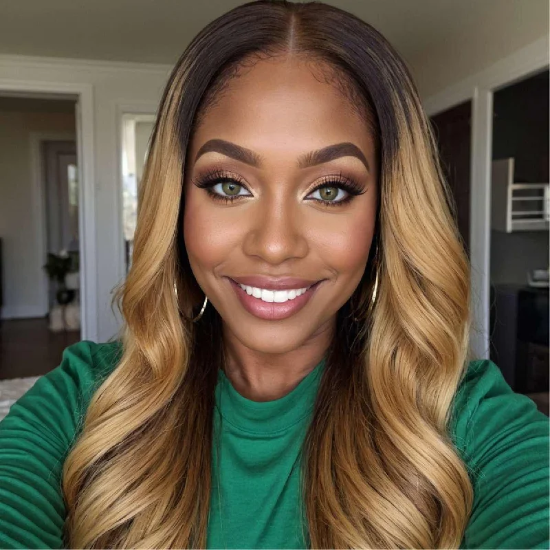 Wig for vivid style-Honey Blonde Body Wave Bundle Deals