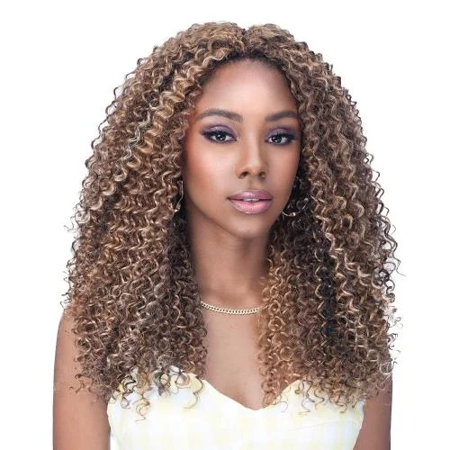 Curly wig for cool flair-Laude Vita Clip-In Jerry Curl 18" 7Pcs