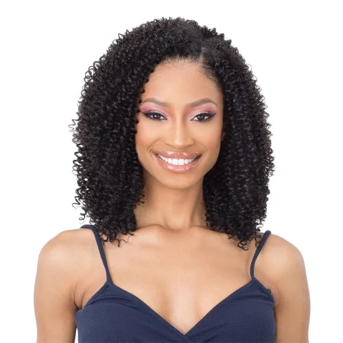 Medium wavy wig with dramatic curls-Milky way Organique Mastemix Clip-In Coily Water(9PCs)