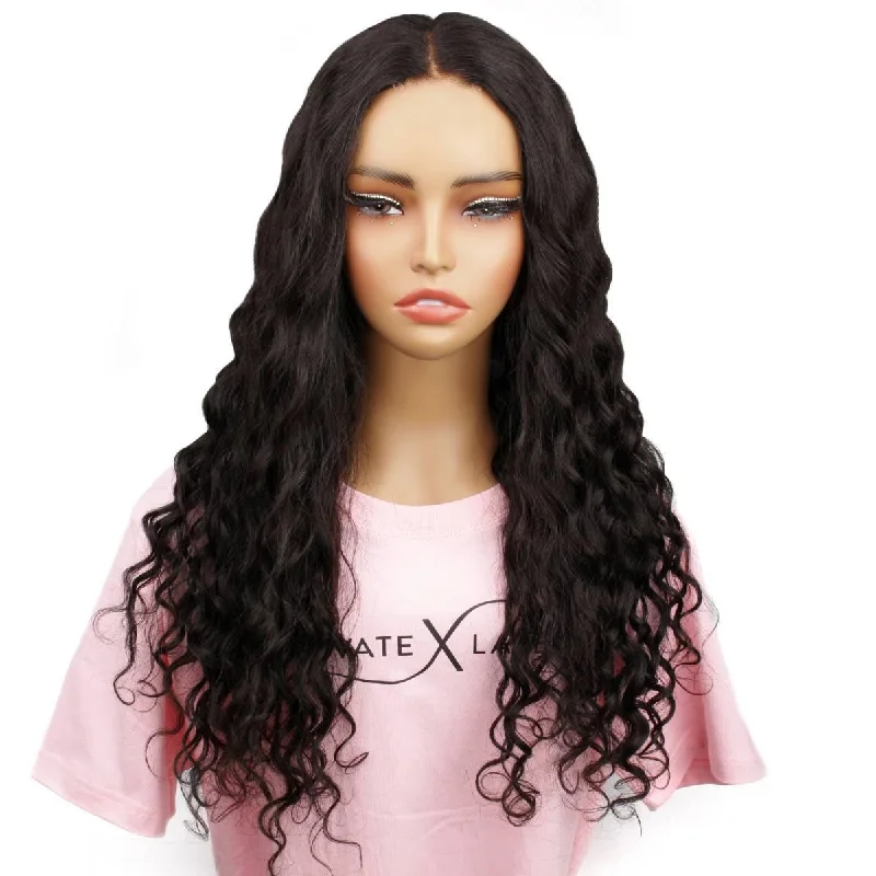 Wig for tidy texture-Natural Wave HD 2x6 Closure Glueless Wig