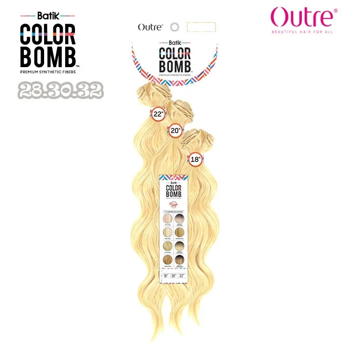 Long straight wig with dramatic texture-Outre Color-Bomb  Butterblonde