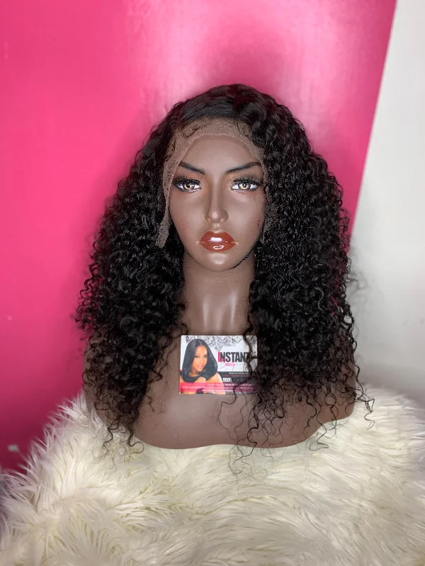 Synthetic wig for teen style-“Paris Unit”: 18” Custom Lace Frontal Wigs