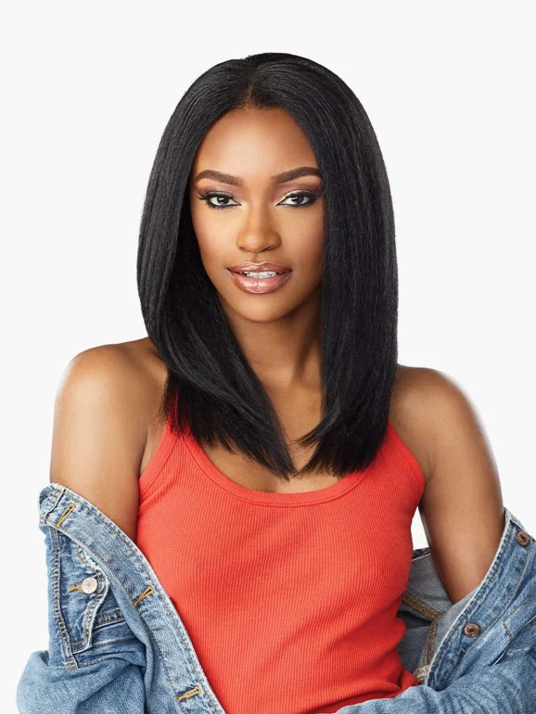 Lace wig for warm weather-Sensationnel CLIP-IN ALPHA WOMAN 12″