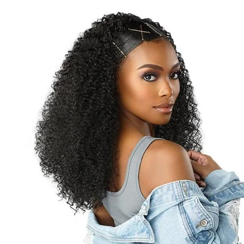 Lace wig for cool flair-Sensationnel Textured Clip-Ins Weave Curls Kinks N Co Move Maker 14"