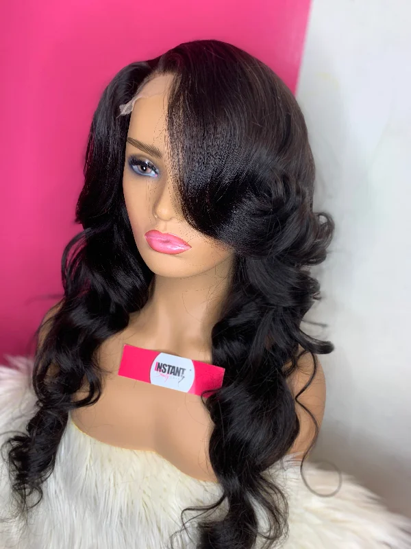 Wig for neat flair-“Shayla” Unit: 24” Loose Wave Lace Closure Wig