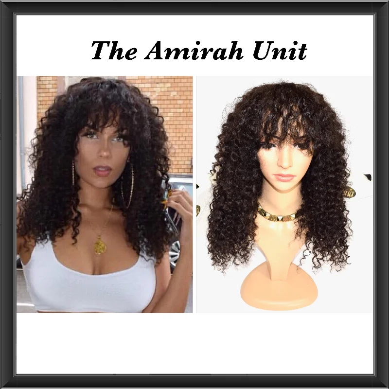 Long red wig with soft shine-The Amirah Unit