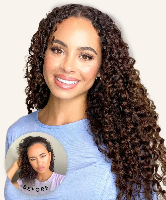 Wig for funky shine-Tight Curly U-Part Wig