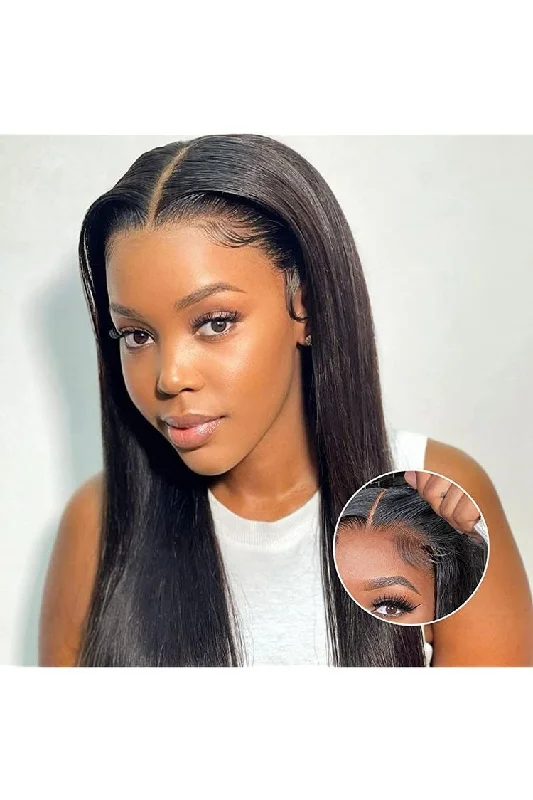 Wig for vivid flair-Wear And Go 18 - 32 inch 5x5 Lace Frontal Closure Glueless Straight Wig