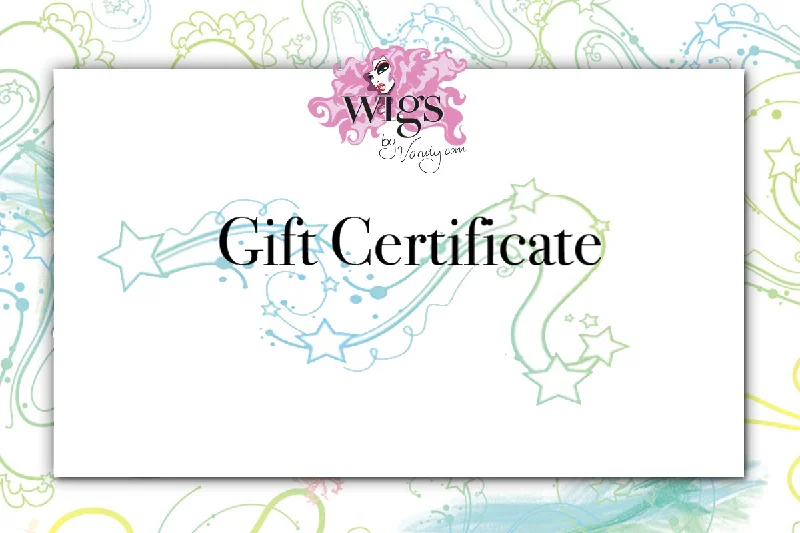 Wig for plush volume-Wigs By Vanity Gift Card