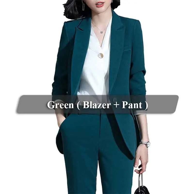 Green Blazer Pant