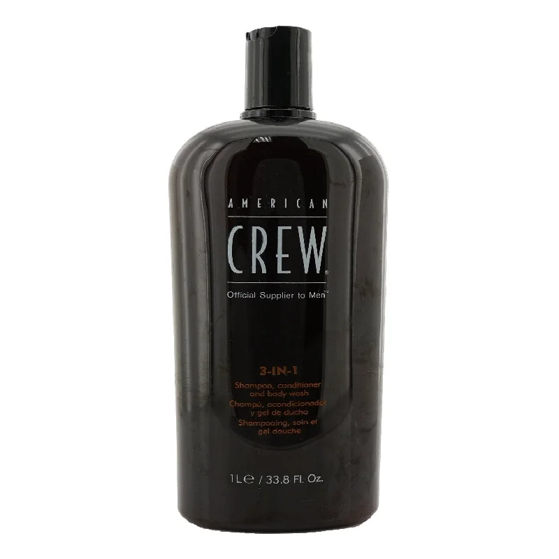 American Crew Men 3-IN-1 Shampoo, Conditioner & Body Wash  1000ml/33.8oz