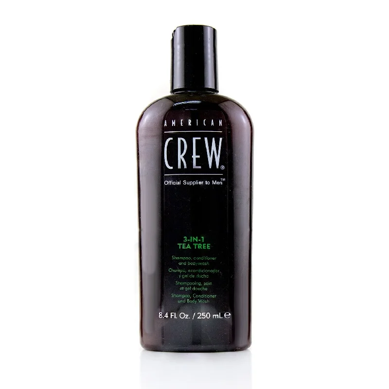 American Crew Men 3-IN-1 Tea Tree Shampoo, Conditioner and Body Wash  250ml/8.4oz