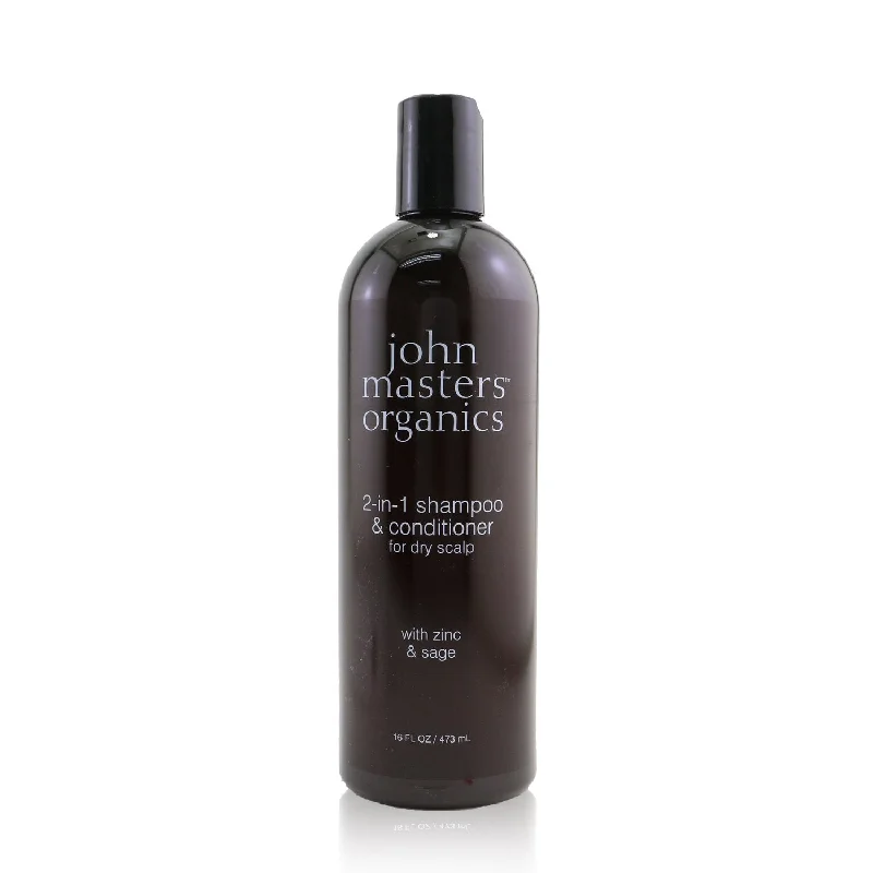 John Masters Organics 2-in-1 Shampoo & Conditioner For Dry Scalp with Zinc & Sage  473ml/16oz