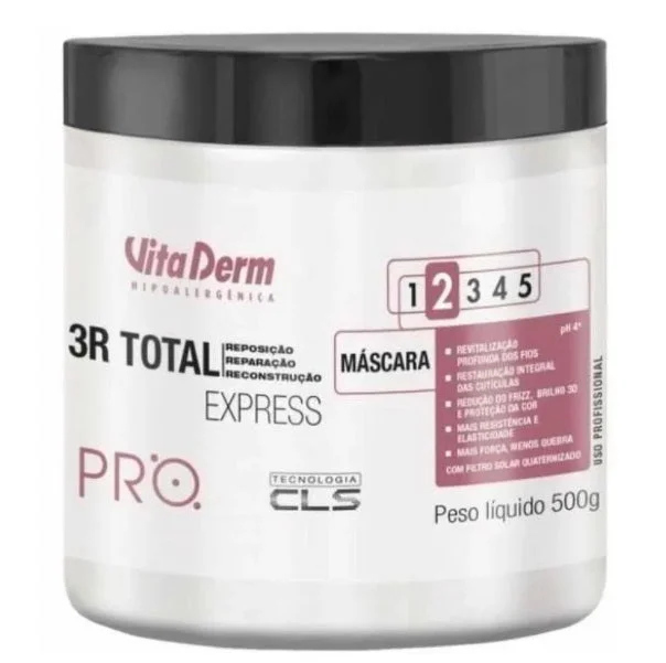 How to repair dull loose kinky hair-3R Total Express Pro Repair Replenisher Reconstruction Mask 500g - Vita Derm