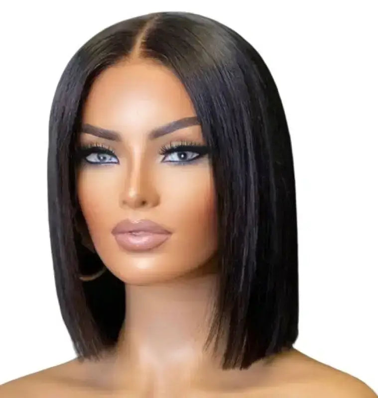 real person hair ring single ring-ALICE BOBS | Chic Bob Wig - Sleek Bob Human Hair Wigs for a Timeless Look