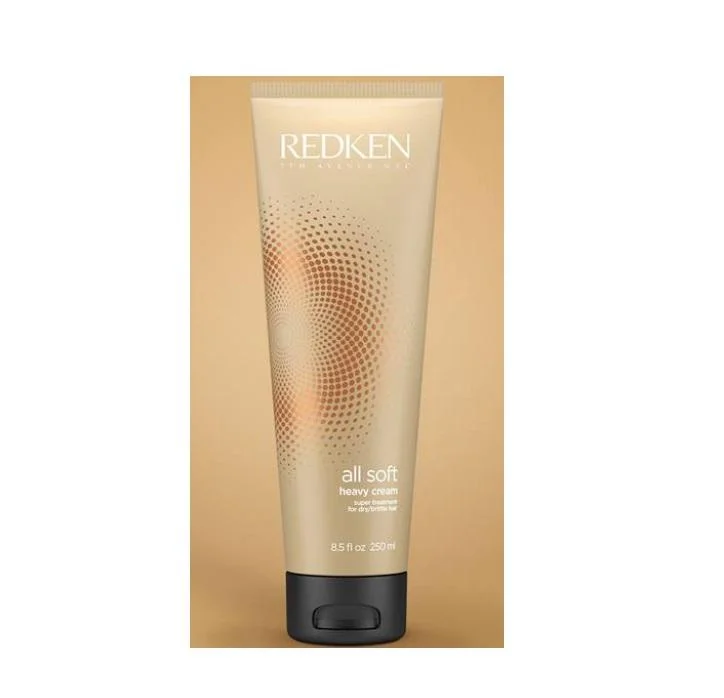 Natural hair care for hair robustness-All Soft Heavy Cream Dry Brittle Hair Moisturizing Treatment Mask 250ml - Redken