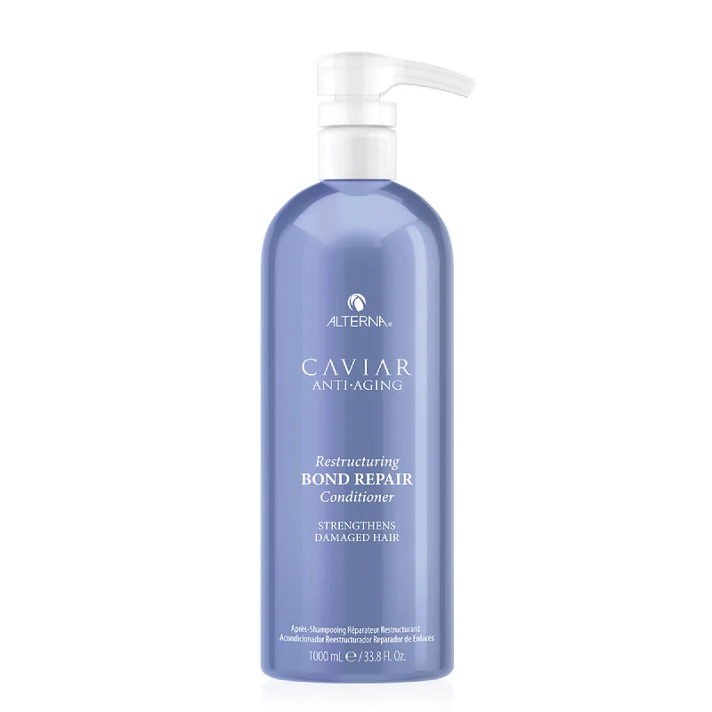 Hair care routine for oily waves-Alterna Caviar Anti-Aging Restructuring Bond Repair Conditioner - 33oz