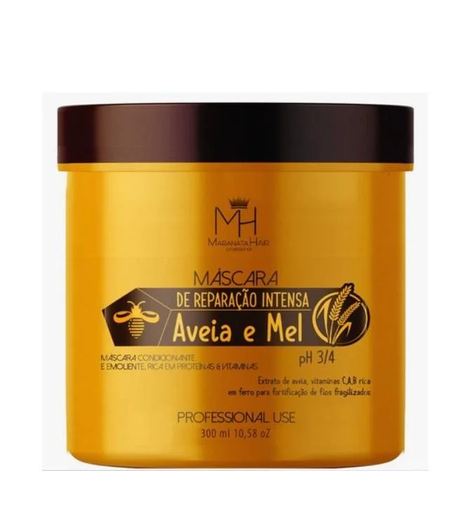 How to care for tight bouncy curls-Aveia Mel Oat Honey Protein Conditioning Emollience Mask 300g - Maranata Hair