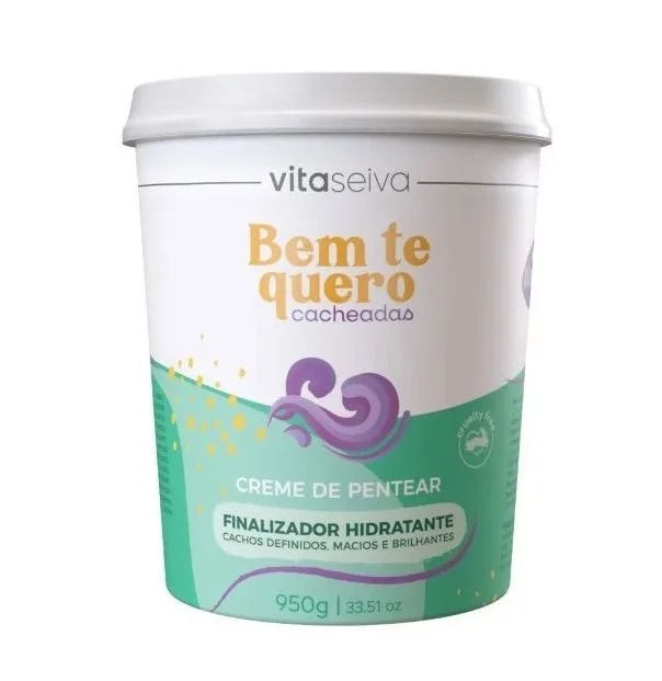 Natural hair care for hair smoothness-Bem Te Quero Curly Hair Cream Definition Softness Shine Mask 950g - Vita Seiva