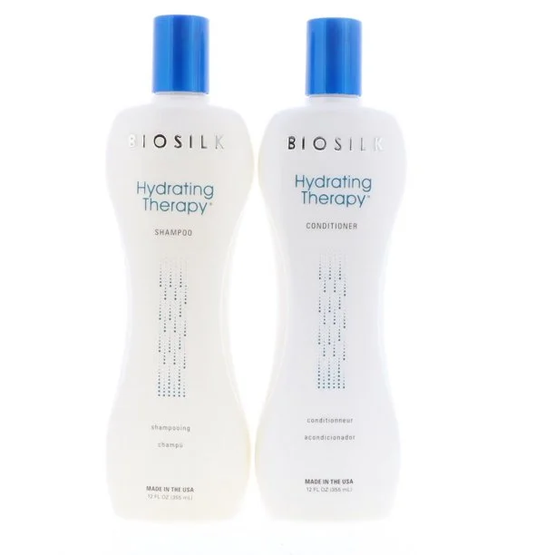 Biosilk Hydrating Therapy Shampoo And Conditioner 12 oz Duo