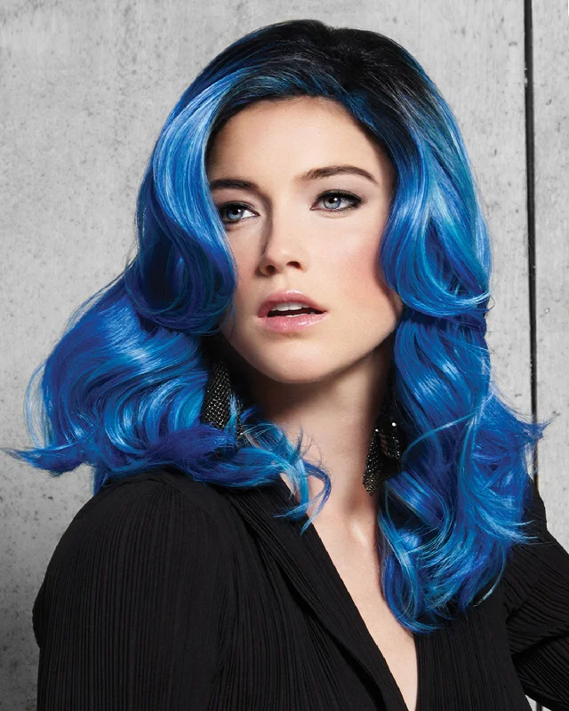 Synthetic wigs with wild waves-Blue Waves | Synthetic Wig by Hairdo