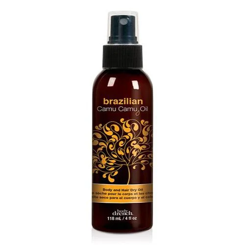 Best hair care for scalp robustness-Body Drench Brazillian Camu Camu Oil Body + Hair Dry Oil 4 oz