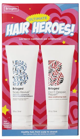 Hair care for dry kinky tight loose hair-Briogeo Ultimate Hair Heroes Holiday Set