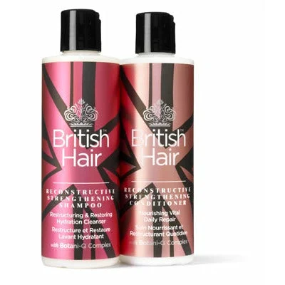 British Hair Reconstructive Strengthening Shampoo and Conditioner Duo 8 oz