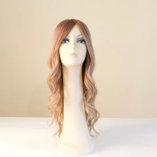 real person hair ring special band-Bronde Balayage Mono Top Human Hair Wig