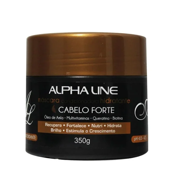 Hair care tips for hair robustness-Cabelo Forte Strong Hair Moisturizing Conditioning Hair Mask 350g - Alpha Line