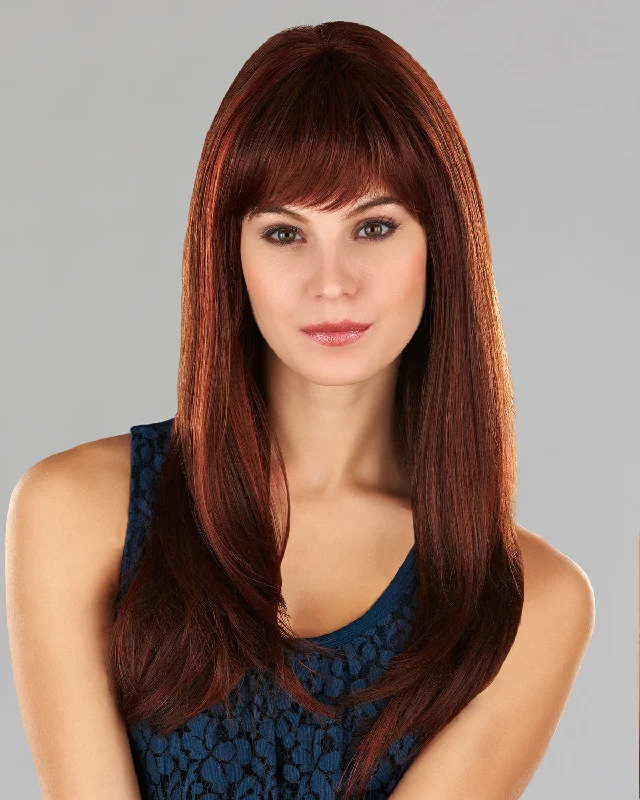 Synthetic wigs with wild waves-Celine | Monofilament Crown Synthetic Wig by Henry Margu