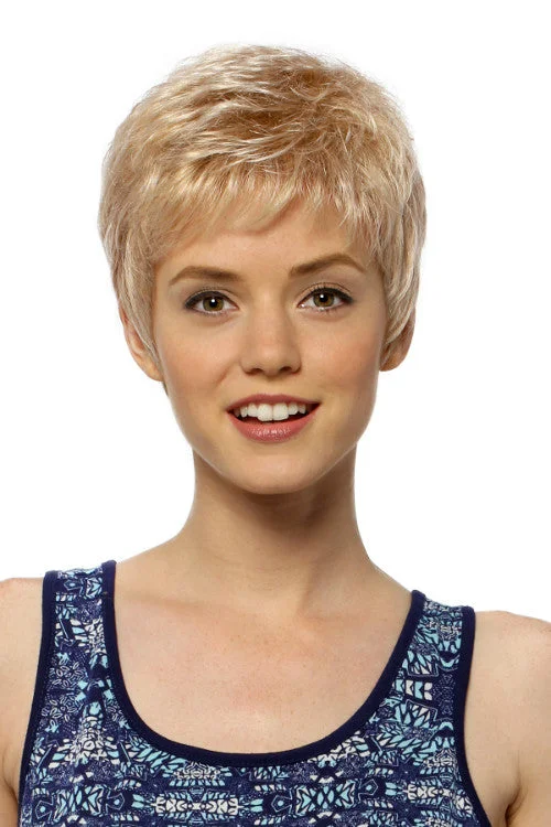 Synthetic wigs for beck dinners-Charlee Synthetic Wig By Estetica | Short, Straight | Basic Cap