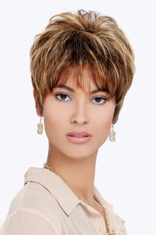 Synthetic wigs with deep curls-Cheri Synthetic Wig By Estetica | Short, Straight | Basic Cap