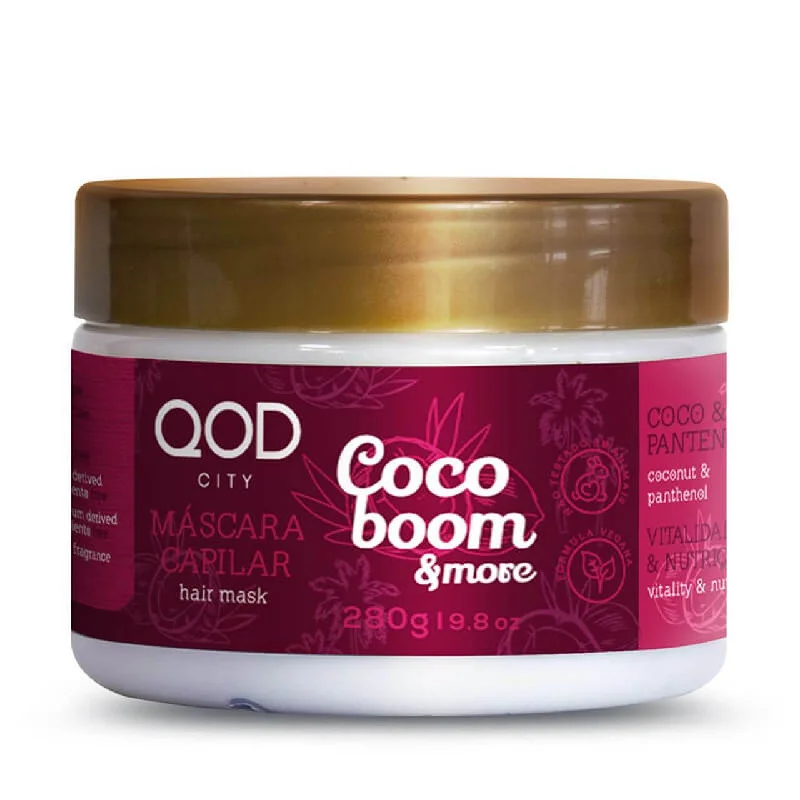 Keratin-infused hair care-Coco Boom More Moisturizing Nourishing Coconut Shea Hair Mask 280G - QOD