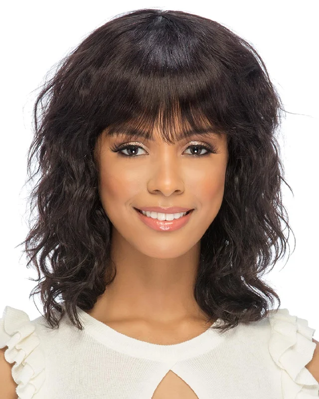 real person hair ring digital band-Coleen | Remy Human Hair Wig by Vivica Fox