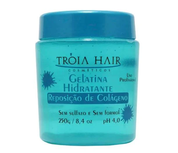 Organic hair care for curl revival-Collagen Replacement Hydrating Gelatin Brightness Strength Mask 250g - Troia Hair