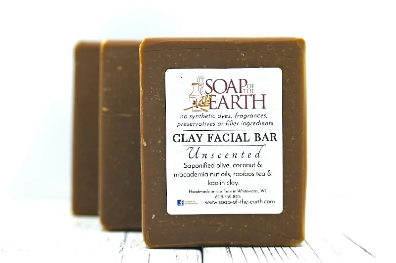 CLAY FACIAL BAR-- Unscented