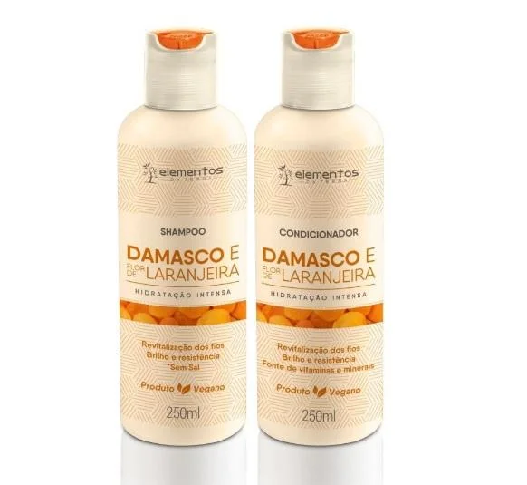 Best hair care for hair curl revival-Moisturizing Damascous Orange Flower Earth Elements Vegan 2x250ml - NutraHair