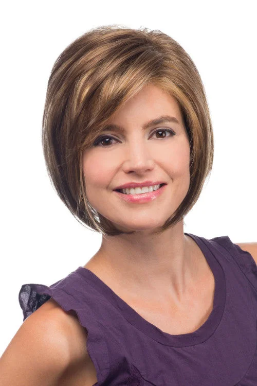 Loam synthetic wigs warm-Deena Synthetic Wig By Estetica | Short, Straight | Basic Cap