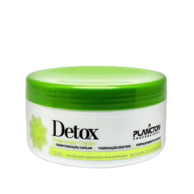 Hair care tips for hair smoothness-Detox Oxygenation Treatment Damaged Hair Strenghtening Mask 250g - Plancton