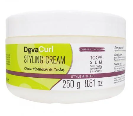 Hair care tips for hair robustness-Styling Cream Stylizer Style & Shape Mask Curly Hair Treatment 250g - Deva Curl