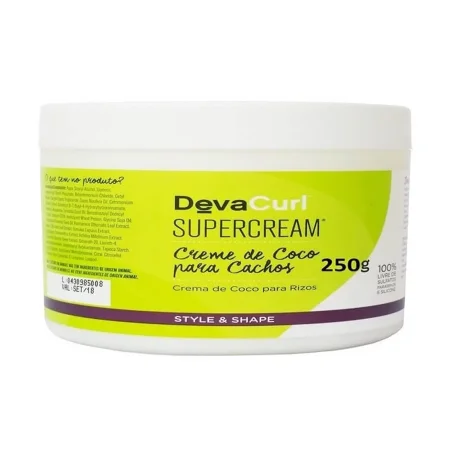 Hair care routine for hair durability-Super Coco Coconut Style Shape Cream Mask Curly Hair Treatment 250g - Deva Curl