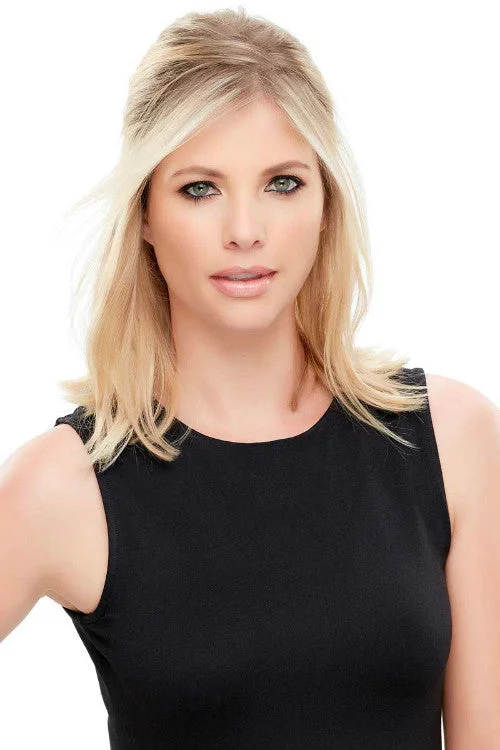 Synthetic wigs for bluff dinners-easiCrown HD 12" Synthetic Topper by Jon Renau | Mid-Length, Straight