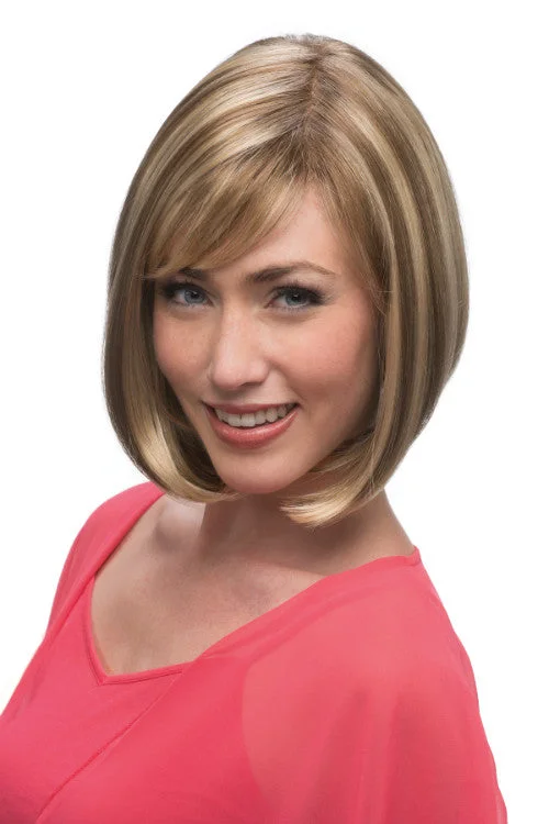 Synthetic wigs with pale hues-Emma Synthetic Wig By Estetica | Short, Straight | Full Mono Cap