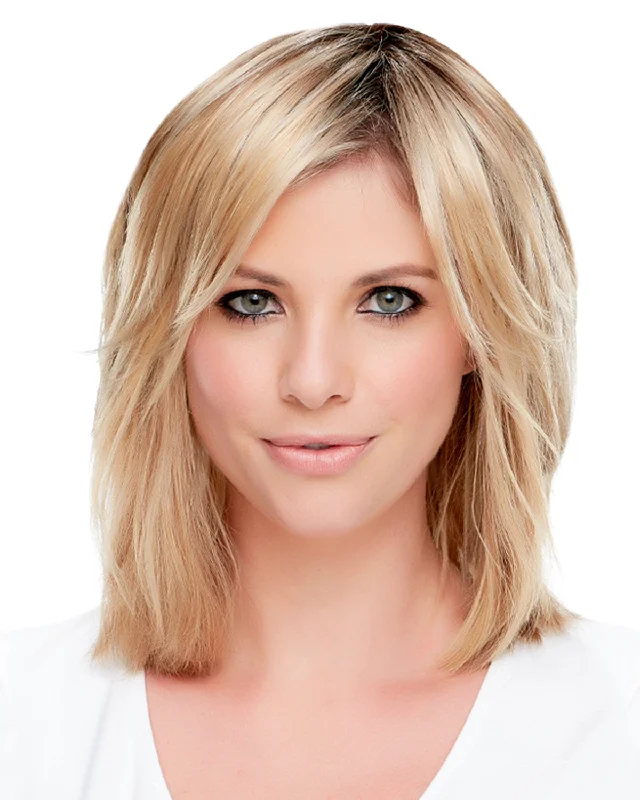 Synthetic wigs for crisp vibe-Essentially You | Monofilament Synthetic Toppers by Jon Renau